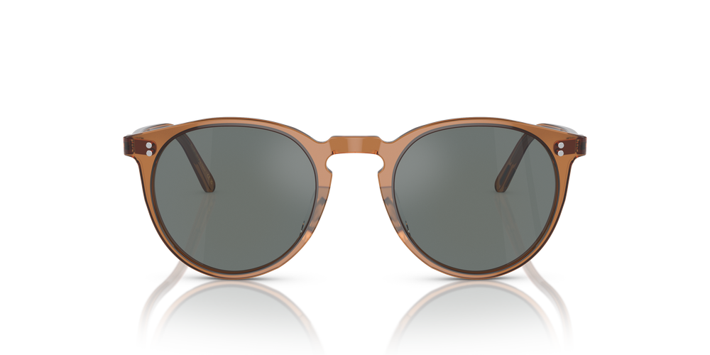 Oliver Peoples O'Malley Sun avec une monture Carob et des verres Bleu - L'image 2