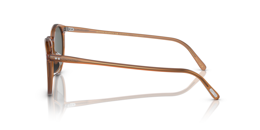 Oliver Peoples O'Malley Sun avec une monture Carob et des verres Bleu - L'image 4