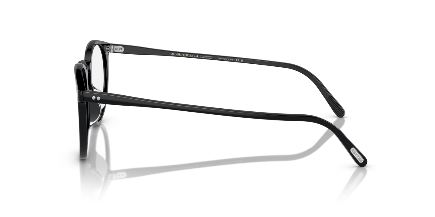Oliver Peoples O'Malley の ブラック フレーム - 画像 ヒンジ