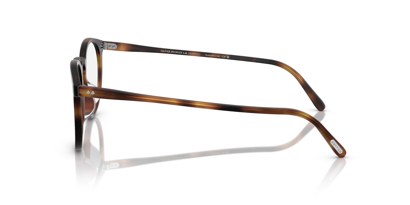 Oliver Peoples O'Malley mit Semi-Matte Dark Mahogany Gestell - Bild Gelenk