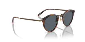 Oliver Peoples OP-505 Sun con montatura Mogano Scuro-Bronzo e lenti  Blu - L'immagine 3