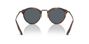 Oliver Peoples OP-505 Sun with Dark Mahogany-Bronze frame and Blue