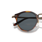Oliver Peoples OP-505 Sun with Dark Mahogany-Bronze frame and Blue lenses - Variant