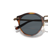 Oliver Peoples OP-505 Sun with Dark Mahogany-Bronze frame and Blue lenses - Variant