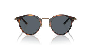 Oliver Peoples OP-505 Sun with Dark Mahogany-Bronze frame and Blue lenses - image 2