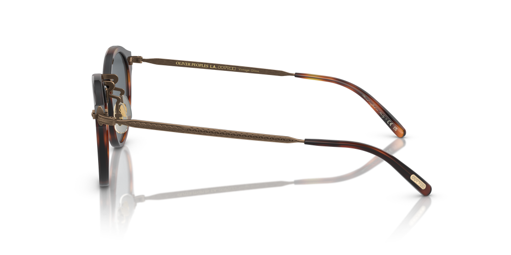 Oliver Peoples OP-505 Sun with Dark Mahogany-Bronze frame and Blue lenses - Image 4