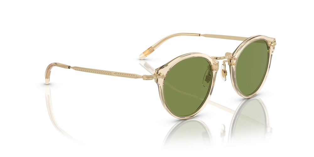 Oliver Peoples OP-505 Sun with Buff-Gold frame and Green lenses - image 3