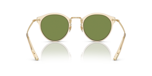 Oliver Peoples OP-505 Sun con montatura Camoscio-Oro e lenti  Verde - L'immagine 5