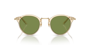 Oliver Peoples OP-505 Sun with Buff-Gold frame and Green lenses - image 2