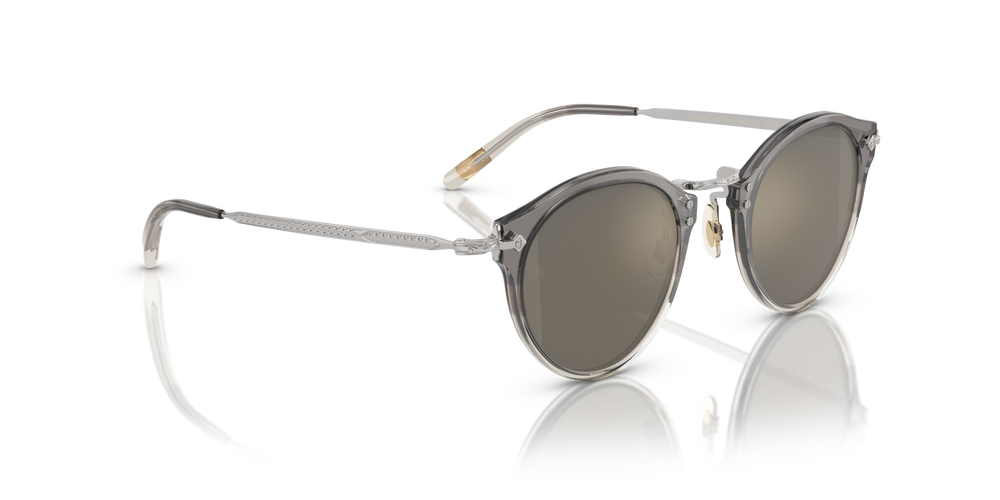 Oliver Peoples OP-505 Sun with Vintage Grey Fade-Silver frame and Gold lenses - image 3