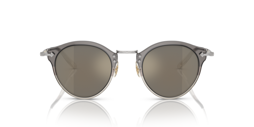 Oliver Peoples OP-505 Sun with Vintage Grey Fade-Silver frame and Gold lenses - image 2