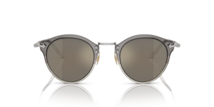 Oliver Peoples OP-505 Sun with Vintage Grey Fade-Silver frame and Gold lenses - image 2