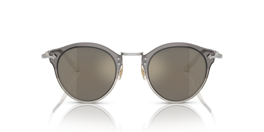 Oliver Peoples OP-505 Sun with Vintage Grey Fade-Silver frame and Gold lenses - image 2