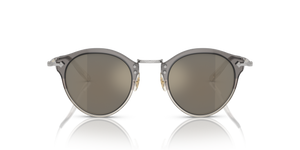 Oliver Peoples OP-505 Sun with Vintage Grey Fade-Silver frame and Gold lenses - image 2