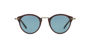 Oliver Peoples OP-505 Sun with Bordeaux Bark frame and Blue lenses - Image 2