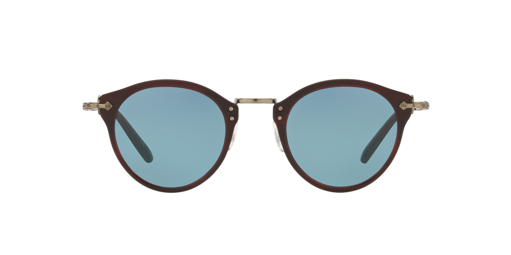 Oliver Peoples OP-505 Sun with Bordeaux Bark frame and Blue lenses - image 2