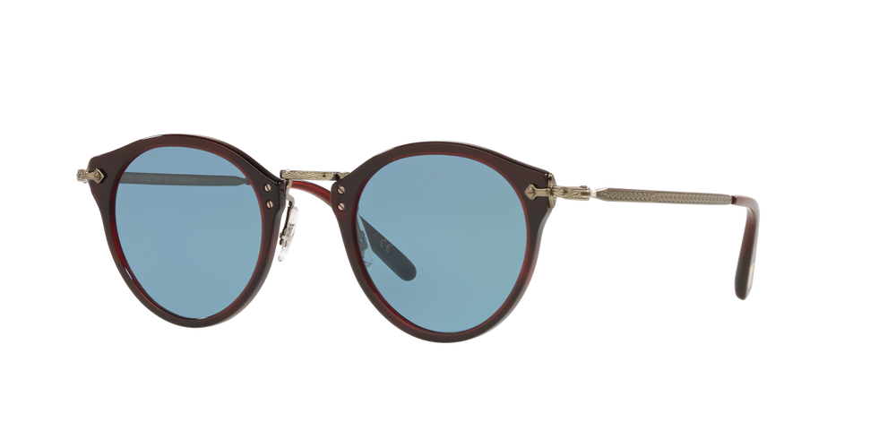 Oliver Peoples OP-505 Sun with Bordeaux Bark frame and Cobalto