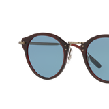 Oliver Peoples OP-505 Sun with Bordeaux Bark frame and Blue lenses - Variant