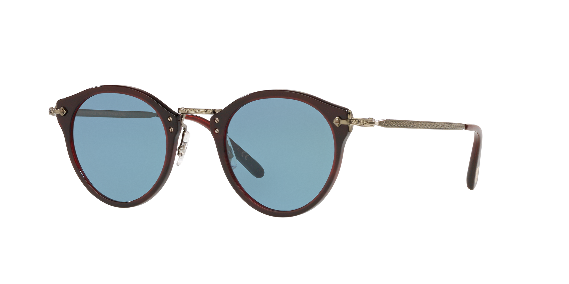 Oliver Peoples OP-505 Sun with Bordeaux Bark frame and Cobalto