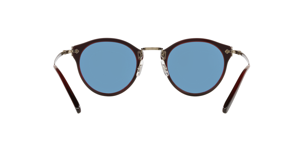 Oliver Peoples OP-505 Sun with Bordeaux Bark frame and Blue lenses - Image 4