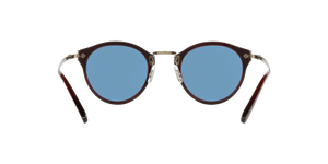 Oliver Peoples OP-505 Sun with Bordeaux Bark frame and Blue lenses - Image 4
