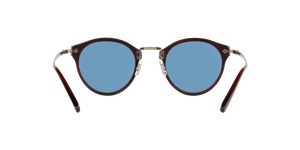 Sie Oliver Peoples OP-505 Sun mit Bordeaux Bark Gestell und Blau Gläsern - bild 4