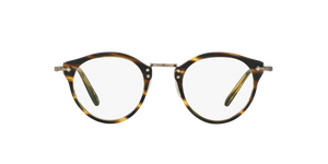 Oliver Peoples OP-505 の Semi-Matte Cocobolo-Antique Gold フレーム - 画像 2