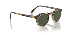 Oliver Peoples Gregory Peck Clip with Gold frame and Green lenses - Image 4