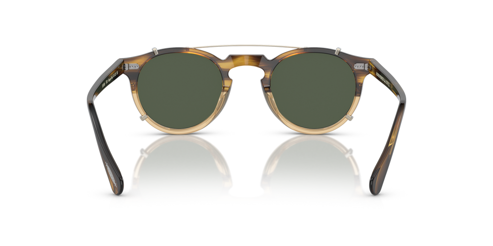 Oliver Peoples Gregory Peck Clip with Gold frame and Green lenses - image 6