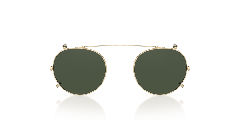 Oliver Peoples Gregory Peck Clip with Gold frame and Green lenses - Image 1