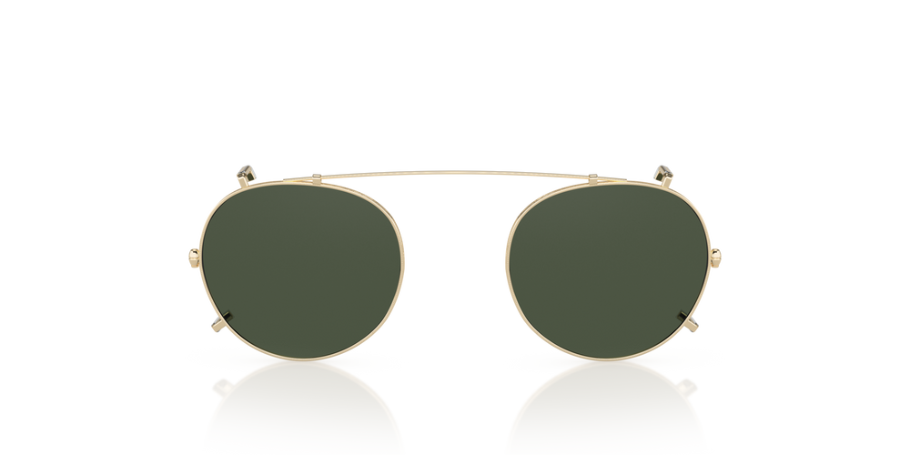 Oliver Peoples Gregory Peck Clip with Gold frame and Green lenses - image 1