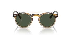 Oliver Peoples Gregory Peck Clip with Gold frame and Green lenses - image 3