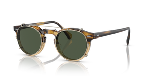 Oliver Peoples Gregory Peck Clip with Gold frame and Green lenses - image 2