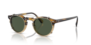 Oliver Peoples Gregory Peck Clip with Gold frame and Green lenses - Image 2