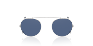 Oliver Peoples Gregory Peck Clip with Silver frame and Blue lenses - Image 7