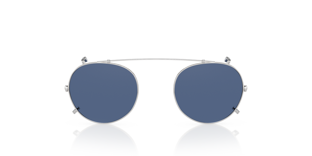 Oliver Peoples Gregory Peck Clip with Silver frame and Blue lenses - image 2