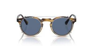 Oliver Peoples Gregory Peck Clip con montura Plateado y lentes Azul - imagen 3