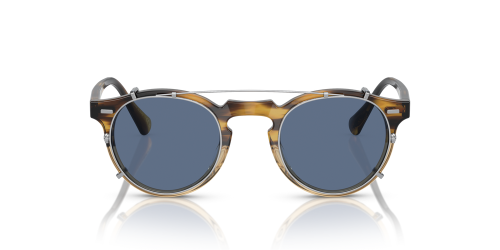 Oliver Peoples Gregory Peck Clip con montatura Argento e lenti  Blu - immagine 3