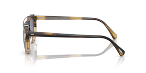 Oliver Peoples Gregory Peck Clip avec une monture Argent et des verres Bleu - L'image 5