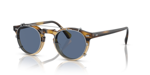 Oliver Peoples Gregory Peck Clip con montura Plateado y lentes Azul - imagen 2