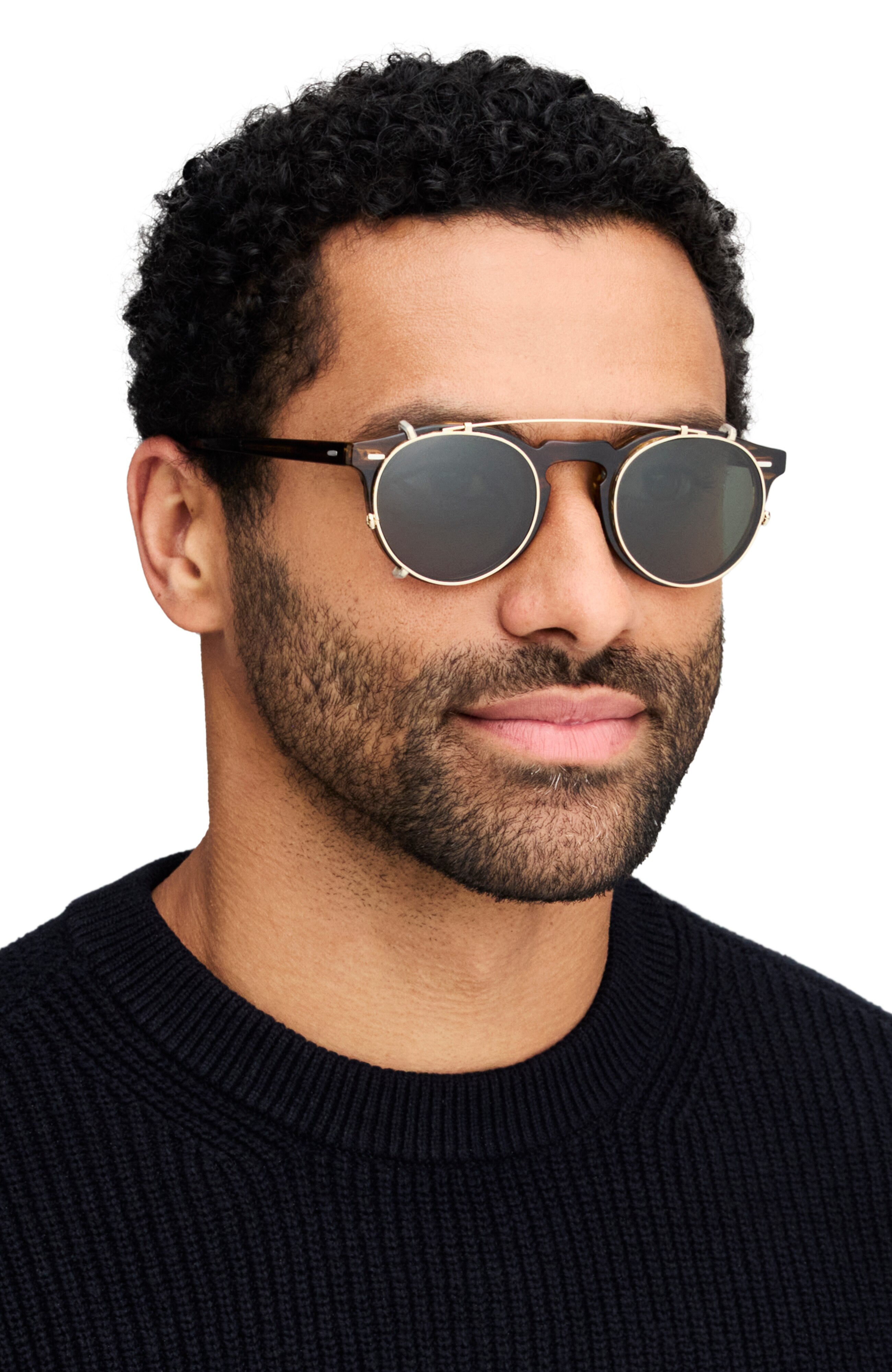 Oliver Peoples Gregory Peck Clip with Gold frame and G-15