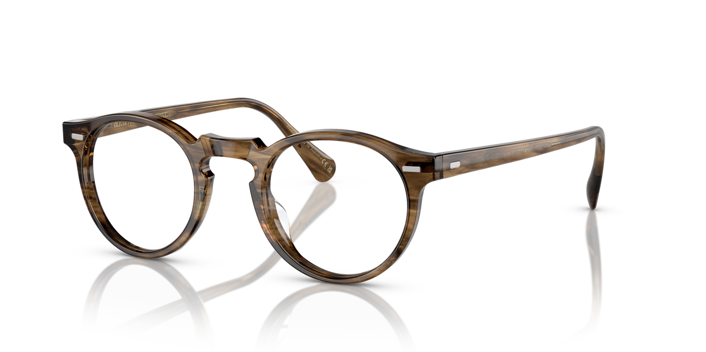 Oliver Peoples Gregory Peck mit Sepia Rauch Gestell - Bild Plättchen