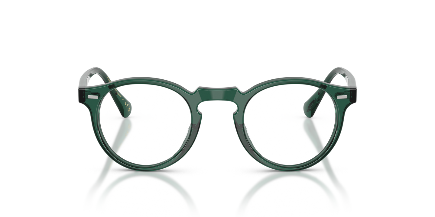 Oliver Peoples Gregory Peck with Translucent Dark Teal frame - Image Material