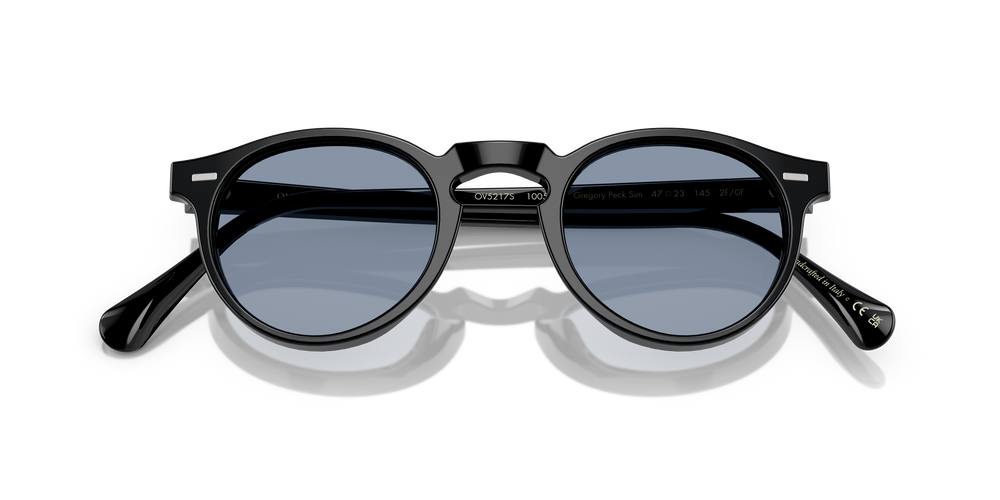Oliver Peoples Gregory Peck Sun with Black frame and Blue lenses - Image 6