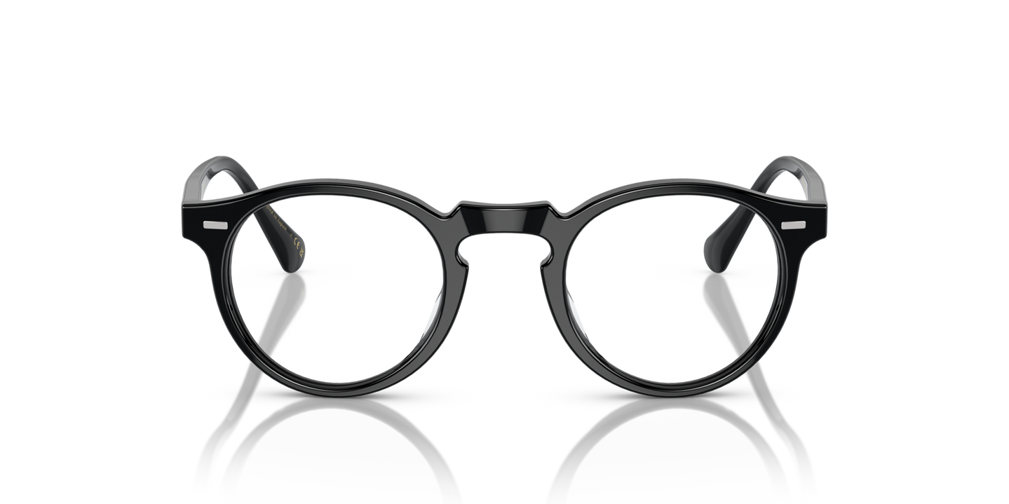 Oliver Peoples Gregory Peck Sun con montatura Nero e lenti  Blu - Immagine Lenti