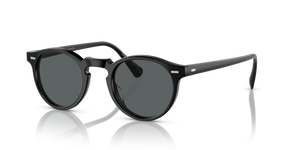 Oliver Peoples Gregory Peck Sun avec une monture Semi-Matte Black et des verres Gris - L'image 1