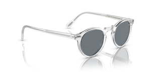 Oliver Peoples Gregory Peck Sun with Crystal frame and Blue lenses - Image 3