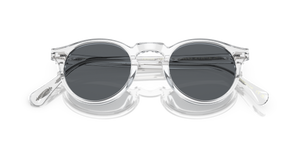 Sie Oliver Peoples Gregory Peck Sun mit Kristall Gestell und Blau Gläsern - Bild 6