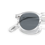 Oliver Peoples Gregory Peck Sun with Crystal frame and Blue lenses - Variant
