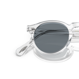 Oliver Peoples Gregory Peck Sun with Crystal frame and Blue lenses - Variant